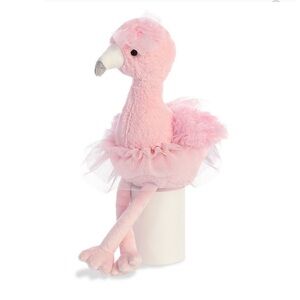 Aurora World Pinky Pink Flamingo Plush Ballerina 15" Tutu Blush & Glitter Ballet